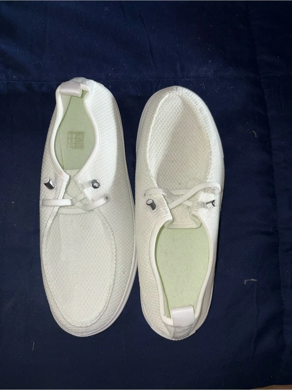 Men's Lightweight White Canvas Casual Shoes